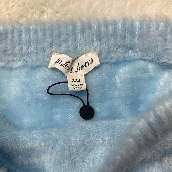 For Love & Lemons Fuzzy Tie Shorts - SIZE: XXS - Picture 2 of 3